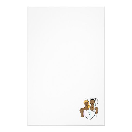 Novias negras hermosas papelería personalizada