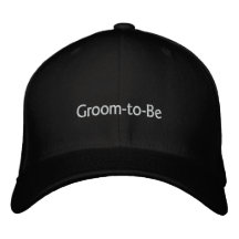 Novio-a-Sea (B&W con Goudy sin el texto) Gorra De Béisbol Bordada