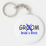 Novio (azul de la perra de las novias) llavero personalizado