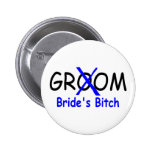 Novio (azul de la perra de las novias) pin
