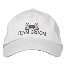 Novio del equipo gorra de beisbol