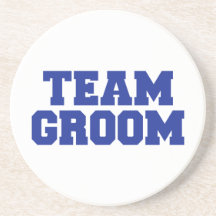 Novio del equipo posavasos diseño