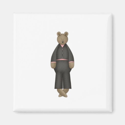 Novio del oso de peluche iman