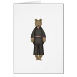 Novio del oso de peluche tarjetón