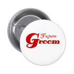 Novio futuro del texto rojo pin