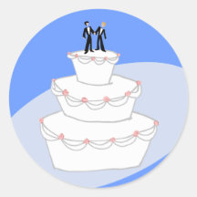 Novios del pastel de bodas dos etiqueta