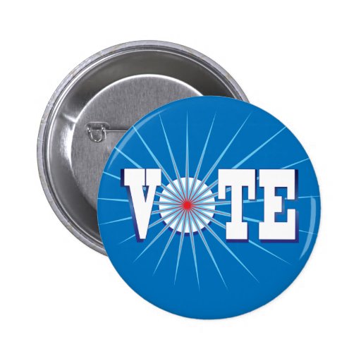 NowPower • ¡VOTO! Botón, redondo/azul Pins