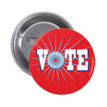 NowPower • ¡VOTO! Botón, redondo/rojo Pin