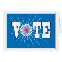 NowPower • ¡VOTO! Tarjeta, azul
