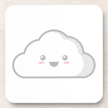 Nube de Kawaii Posavasos De Bebidas