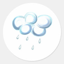 Nube de lluvia pegatinas