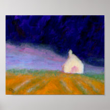 Nube de tormenta sobre la tierra, poster