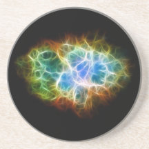 Nube del espacio de la estrella de la nebulosa de  posavasos personalizados