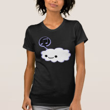 Nube feliz del dibujo animado camiseta