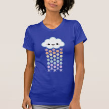 Nube linda de la nieve camiseta