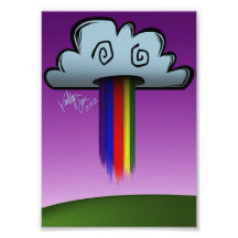 Nube Puking del arco iris Fotografias