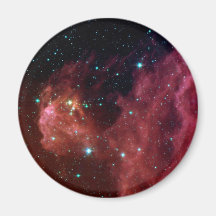 nube roja del cielo del polvo sig07-006 iman para frigorífico