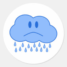 Nube triste etiquetas  