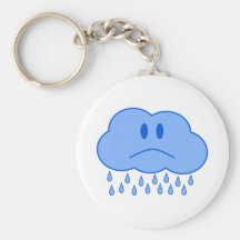 Nube triste llavero personalizado