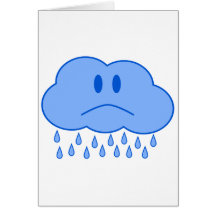 Nube triste tarjetas