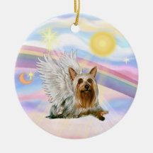 Nubes - ángel de Terrier sedoso Adorno