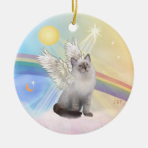 Nubes - ángel del gato de Ragdoll Adorno Para Reyes