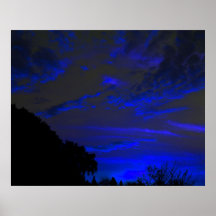 Nubes azules impresiones