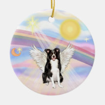 Nubes - border collie ornamento para reyes magos