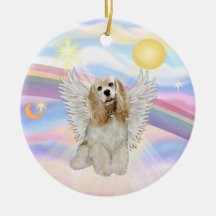 Nubes - cocker spaniel (piel de ante) ornamente de reyes