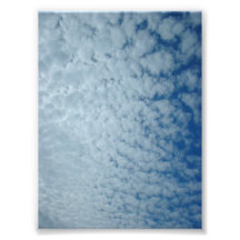 Nubes de la bola de algodón arte fotográfico