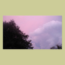 Nubes de la puesta del sol tarjetas de negocio