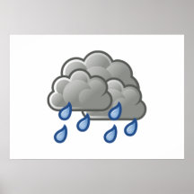 Nubes de lluvia posters