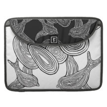 Nubes del n de los pájaros fundas para macbook pro