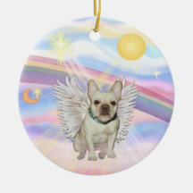 Nubes - dogo francés (cervatillo 1) ornaments para arbol de navidad