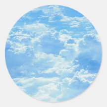 Nubes Etiqueta Redonda
