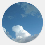nubes etiqueta redonda