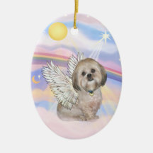 Nubes - Lasa Apso (l) Ornamento De Navidad