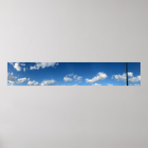 Nubes panorámicas de la playa impresiones