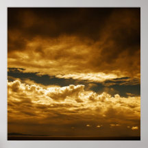 Nubes sobre el mar Mediterráneo Posters