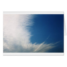 Nubes Wispy Tarjeta