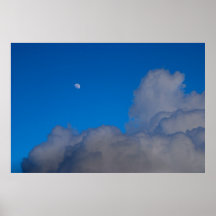 Nubes y luna impresiones