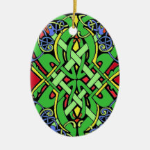 Nudo céltico irlandés colorido ornamente de reyes