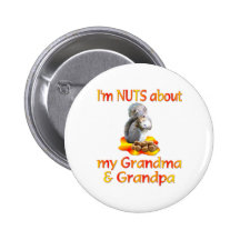 Nueces sobre abuela y abuelo pins