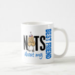 Nueces sobre mi azul del mejor amigo 1 tazas de café
