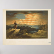 Nuestra bandera llevada cielo de Guillermo Bauly Poster