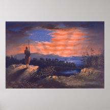 Nuestra bandera llevada cielo de Guillermo Bauly Posters