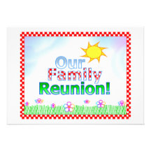 Nuestra invitación de la reunión de familia