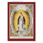Nuestra señora de Guadalupe Tarjeton