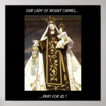 ¡NUESTRA SEÑORA OF EL MONTE CARMELO… RUEGA PARA LO POSTER