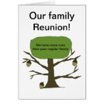 Nuestra tarjeta de la reunión de familia